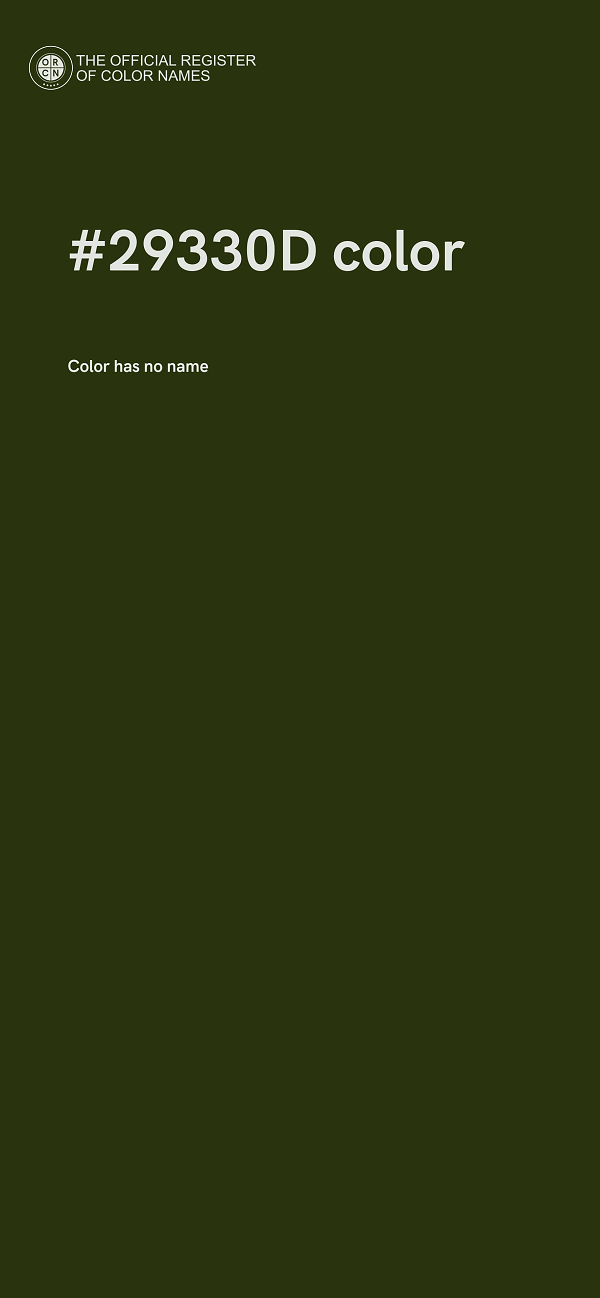 #29330D color image