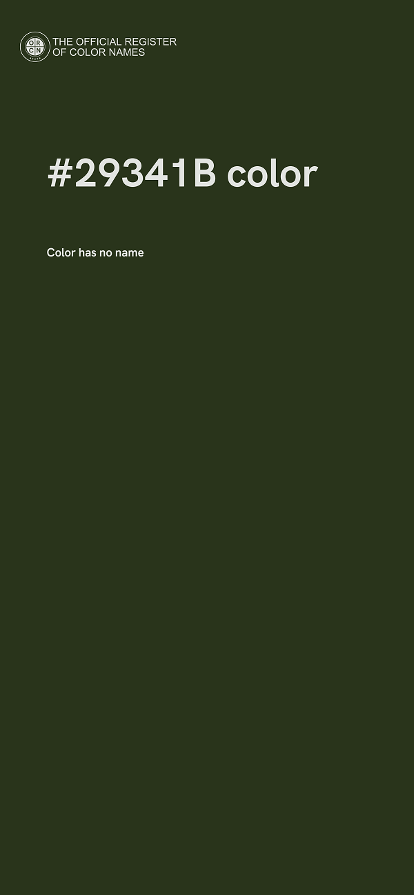 #29341B color image
