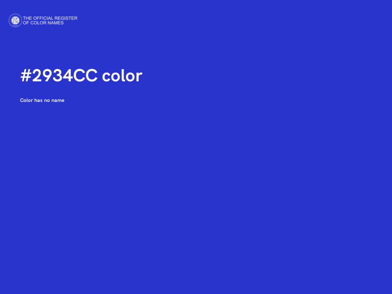 #2934CC color image