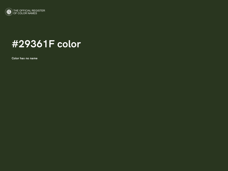 #29361F color image