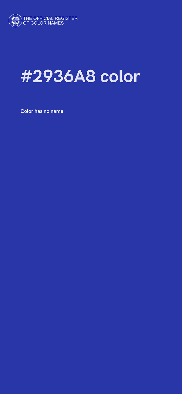 #2936A8 color image