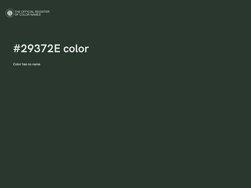 #29372E color image