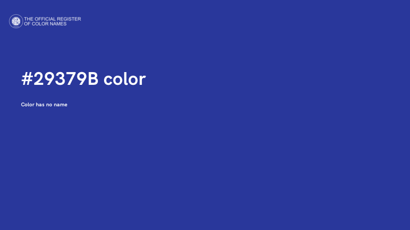 #29379B color image
