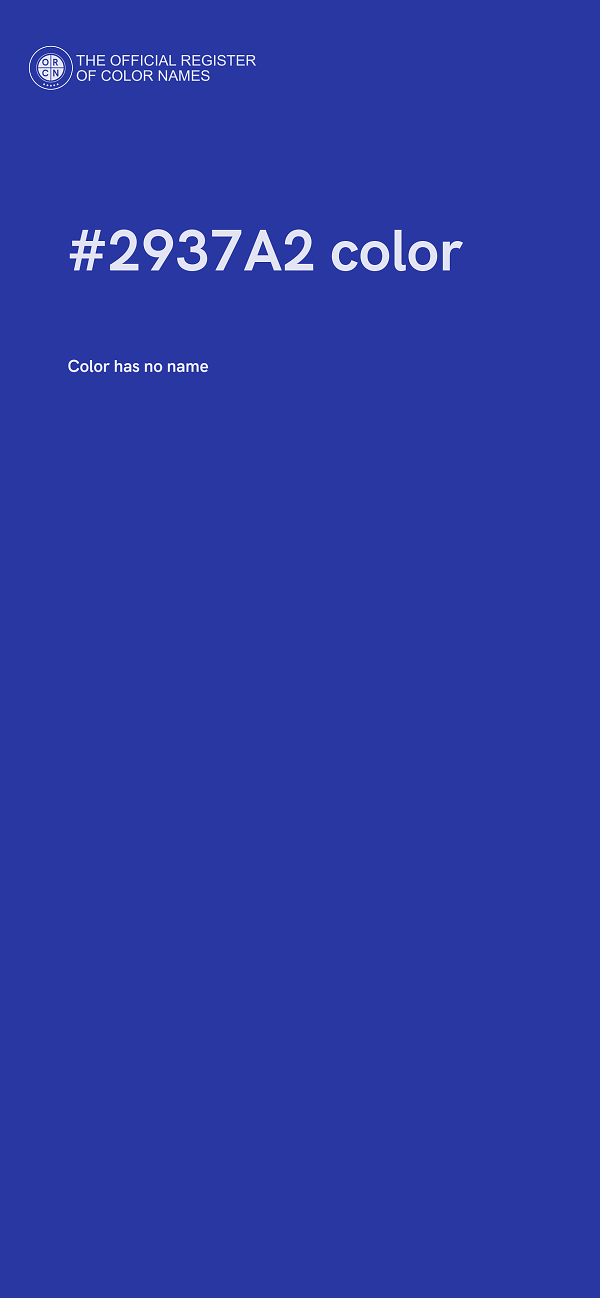 #2937A2 color image