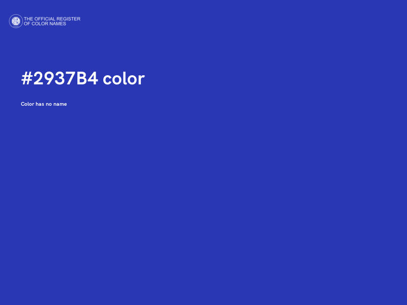 #2937B4 color image