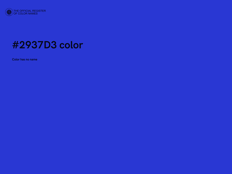 #2937D3 color image
