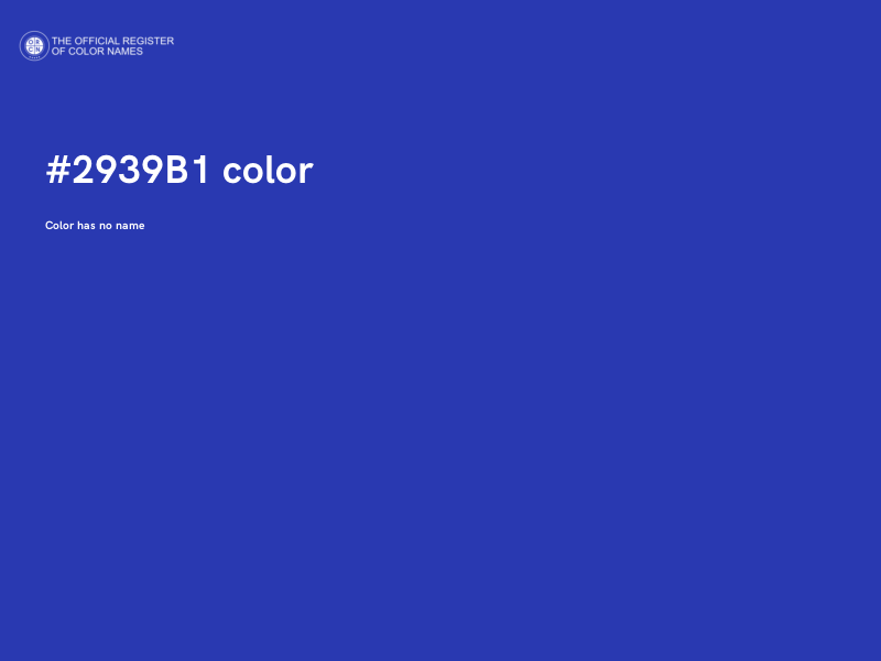 #2939B1 color image