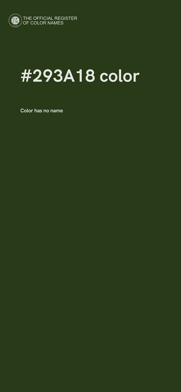 #293A18 color image