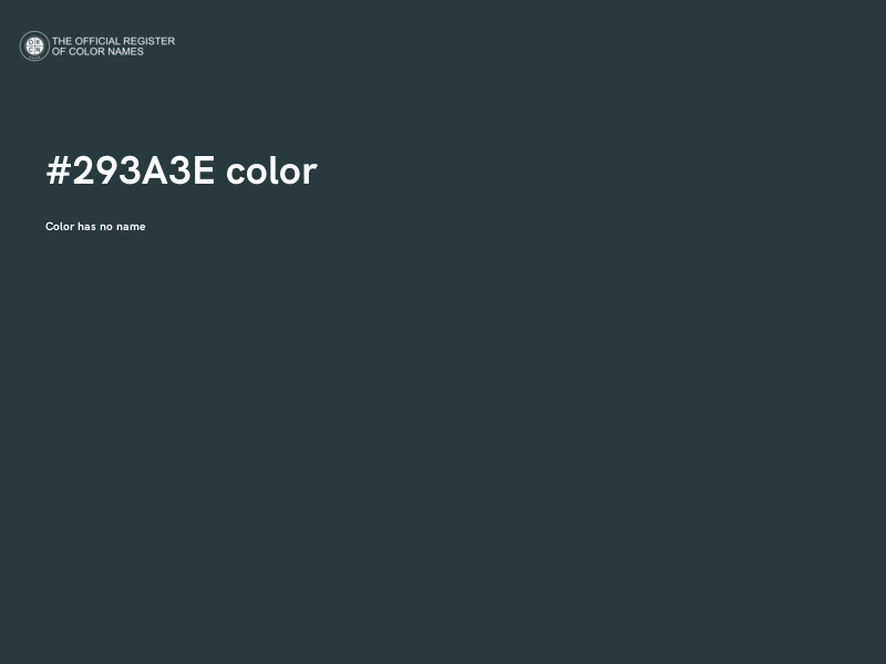 #293A3E color image