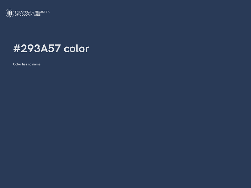 #293A57 color image