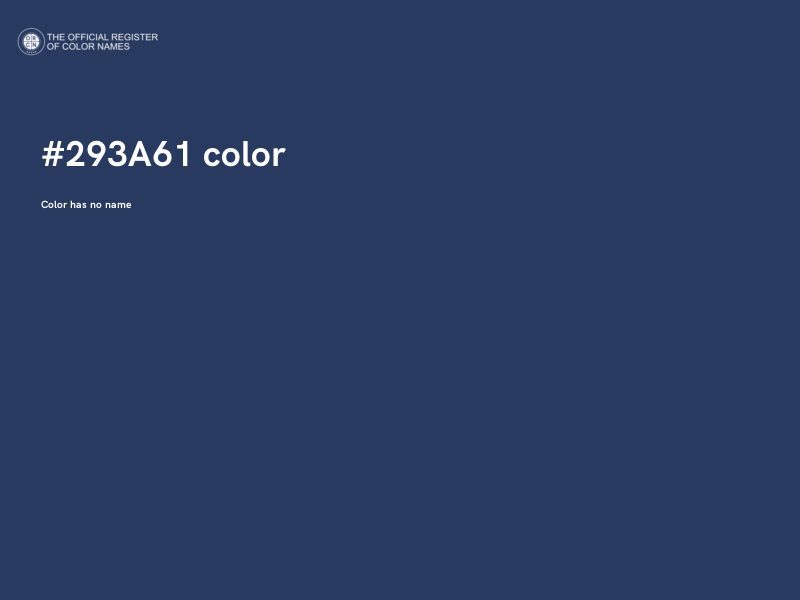 #293A61 color image