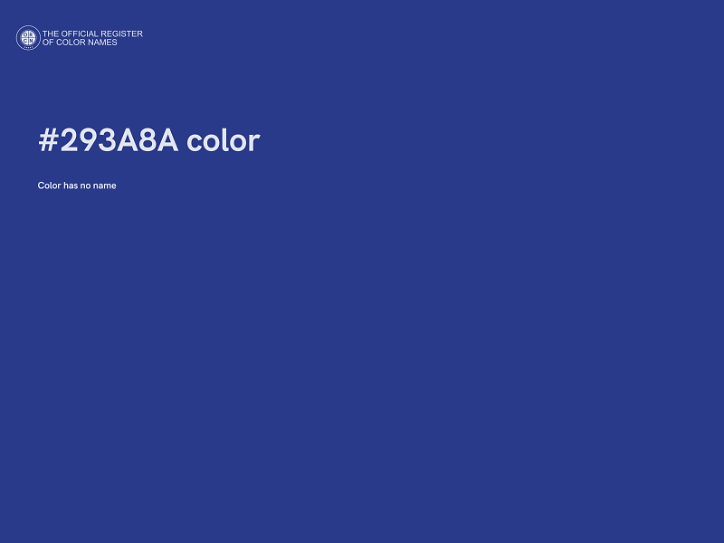 #293A8A color image