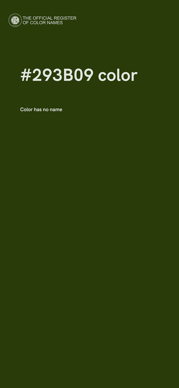 #293B09 color image