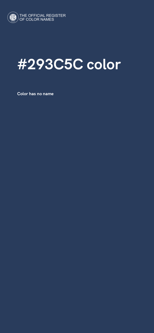 #293C5C color image