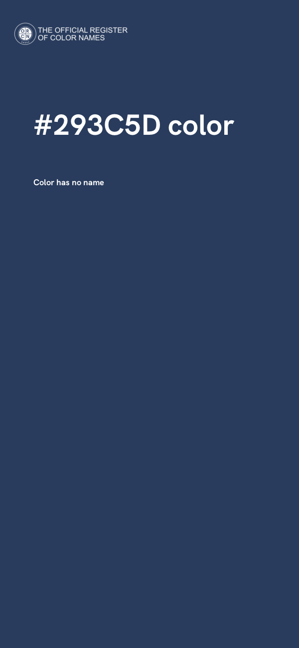 #293C5D color image