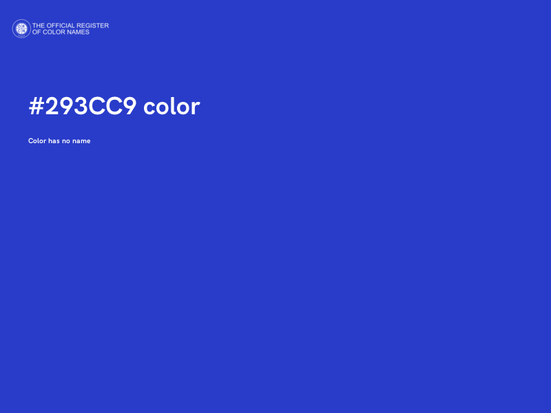 #293CC9 color image