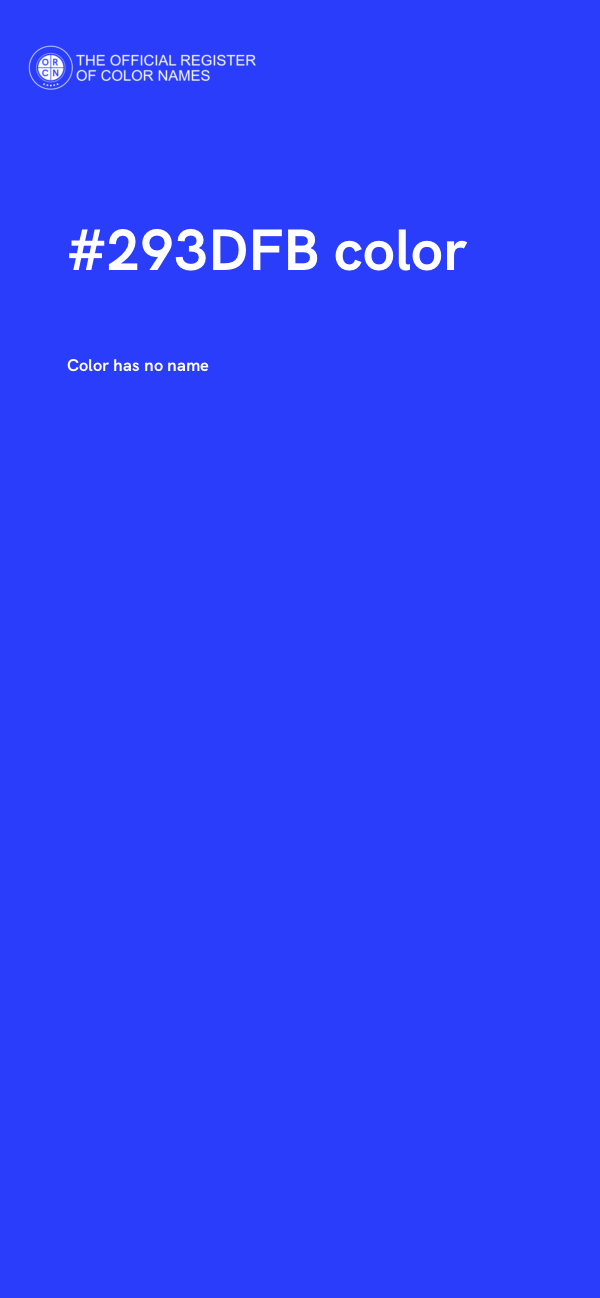 #293DFB color image