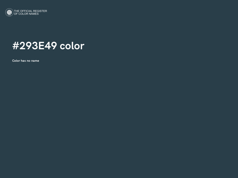 #293E49 color image