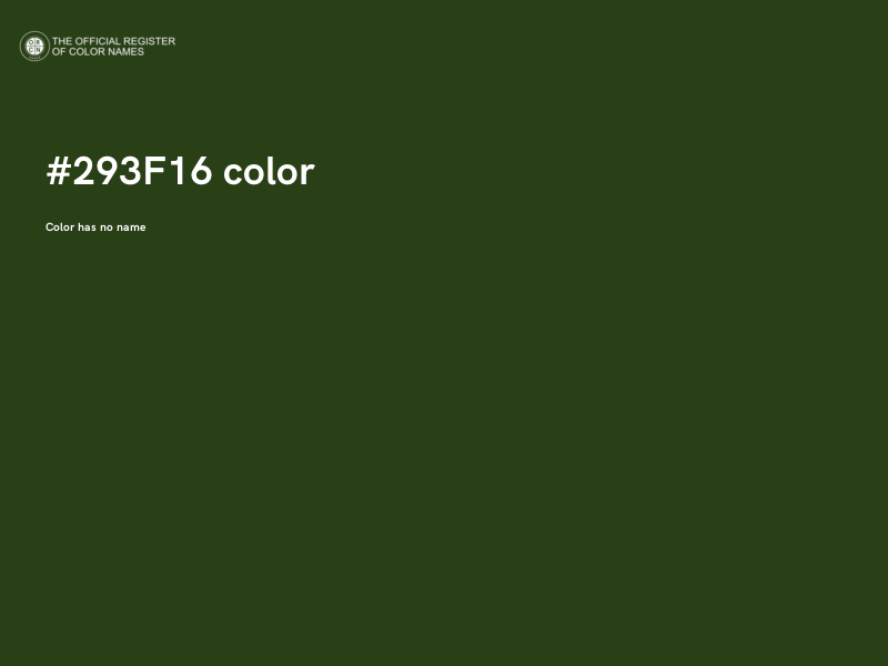 #293F16 color image