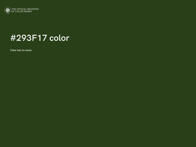 #293F17 color image