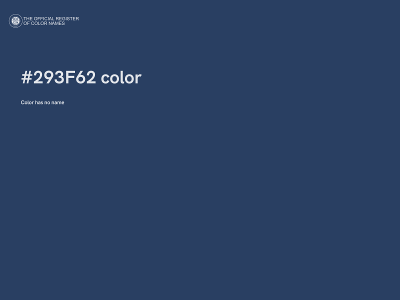 #293F62 color image