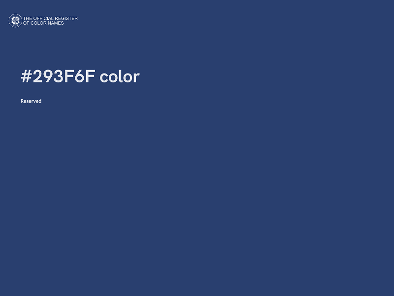 #293F6F color image
