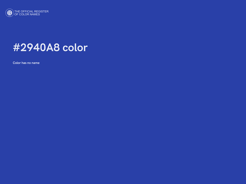 #2940A8 color image