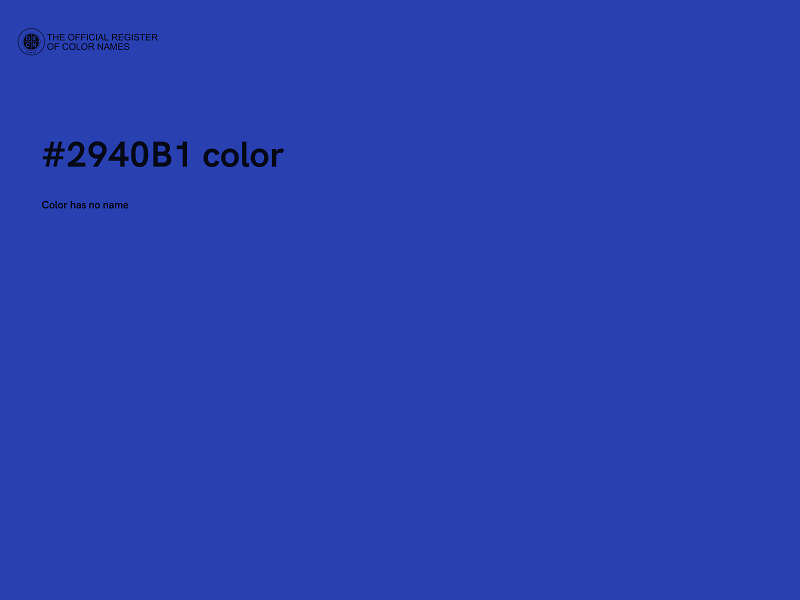 #2940B1 color image