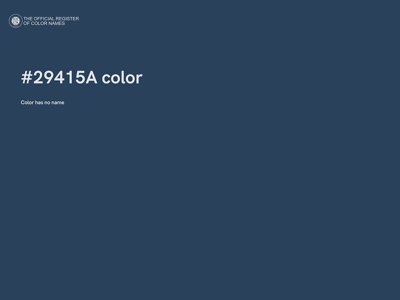 #29415A color image