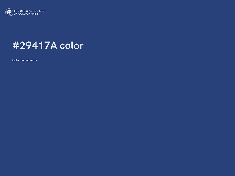 #29417A color image