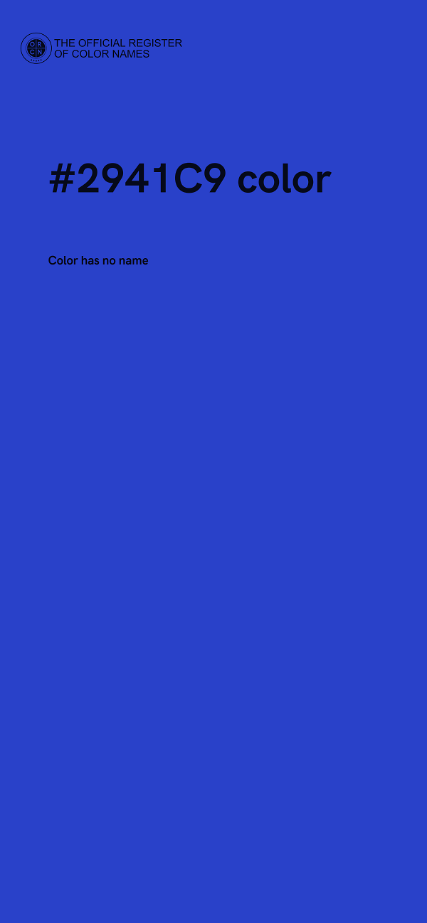 #2941C9 color image