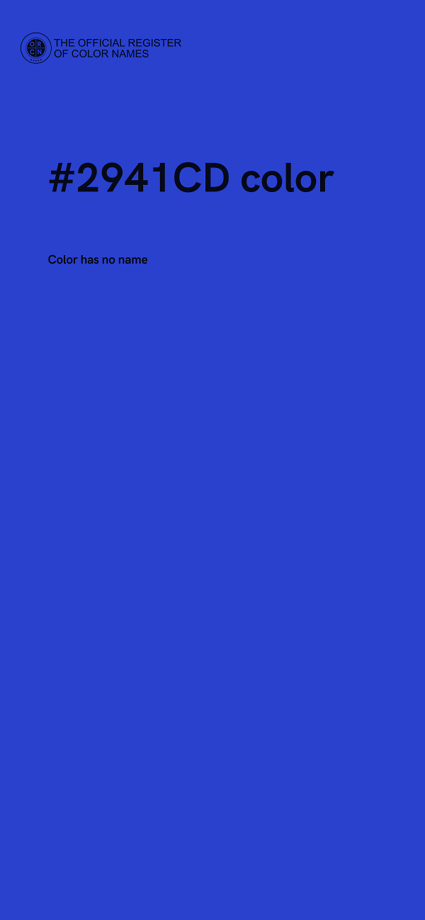 #2941CD color image