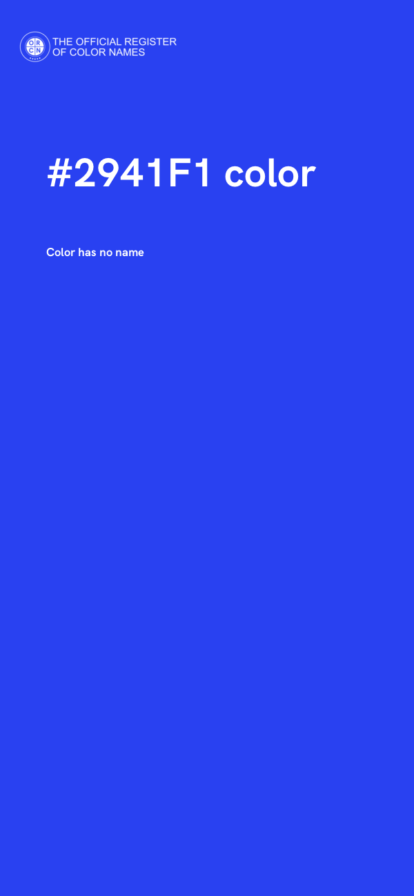 #2941F1 color image