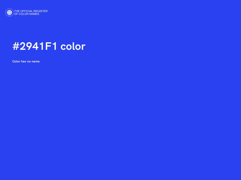 #2941F1 color image