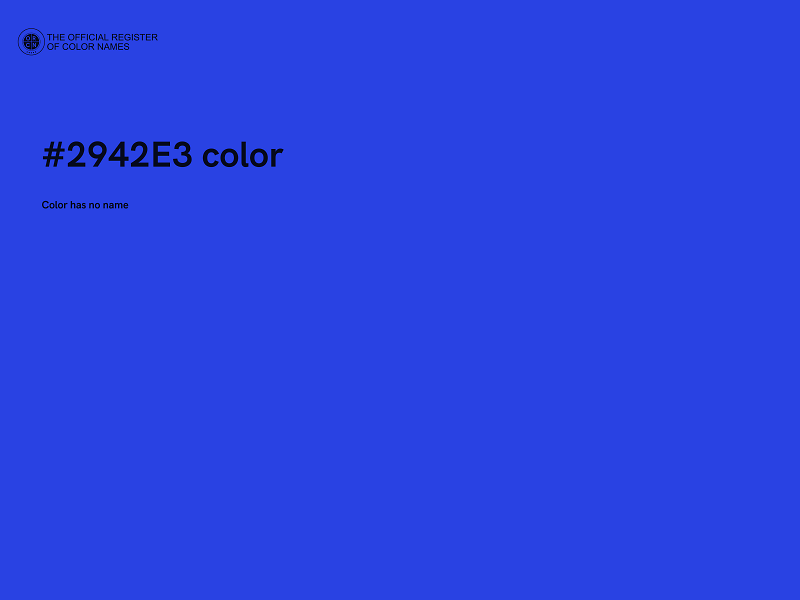 #2942E3 color image
