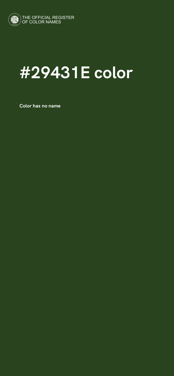 #29431E color image