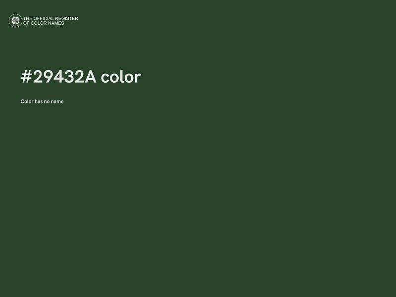 #29432A color image