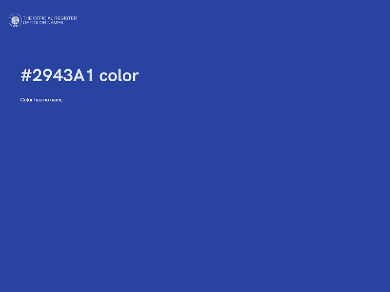 #2943A1 color image