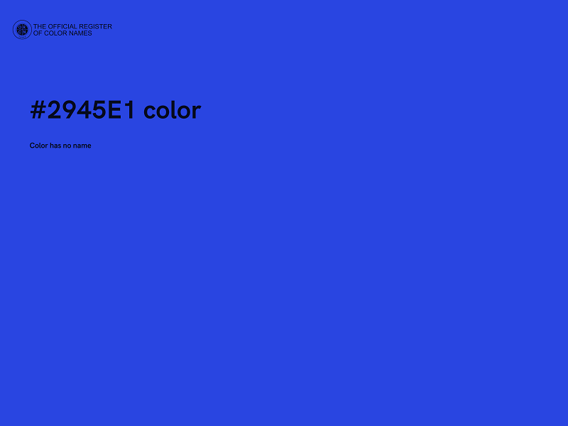 #2945E1 color image