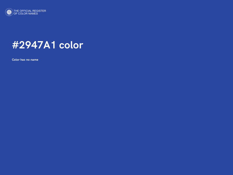#2947A1 color image