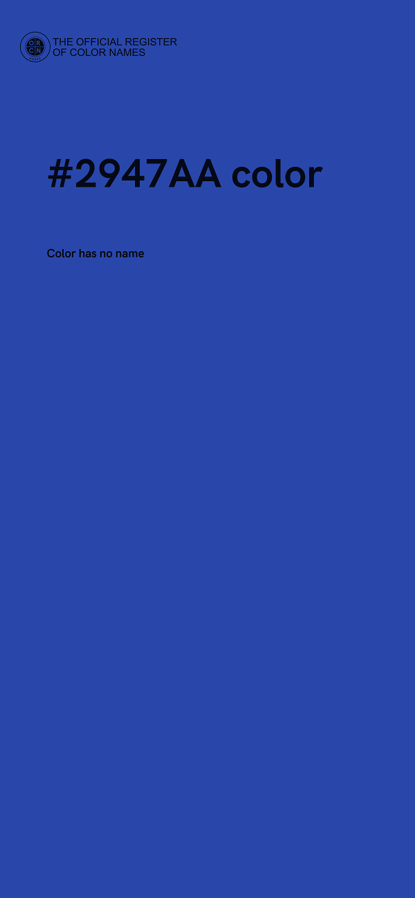 #2947AA color image