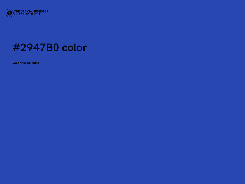 #2947B0 color image