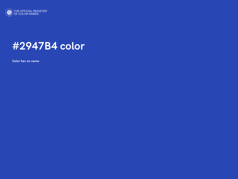 #2947B4 color image
