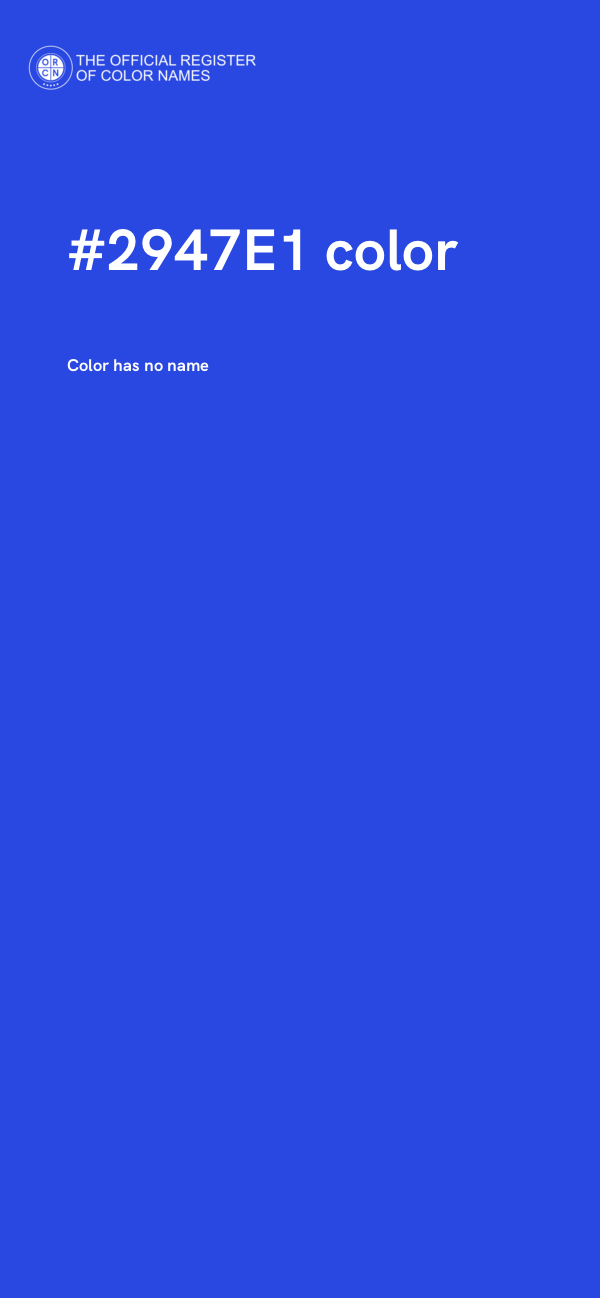 #2947E1 color image