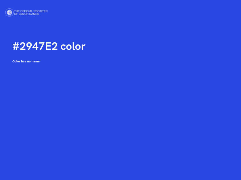 #2947E2 color image