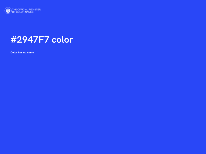 #2947F7 color image