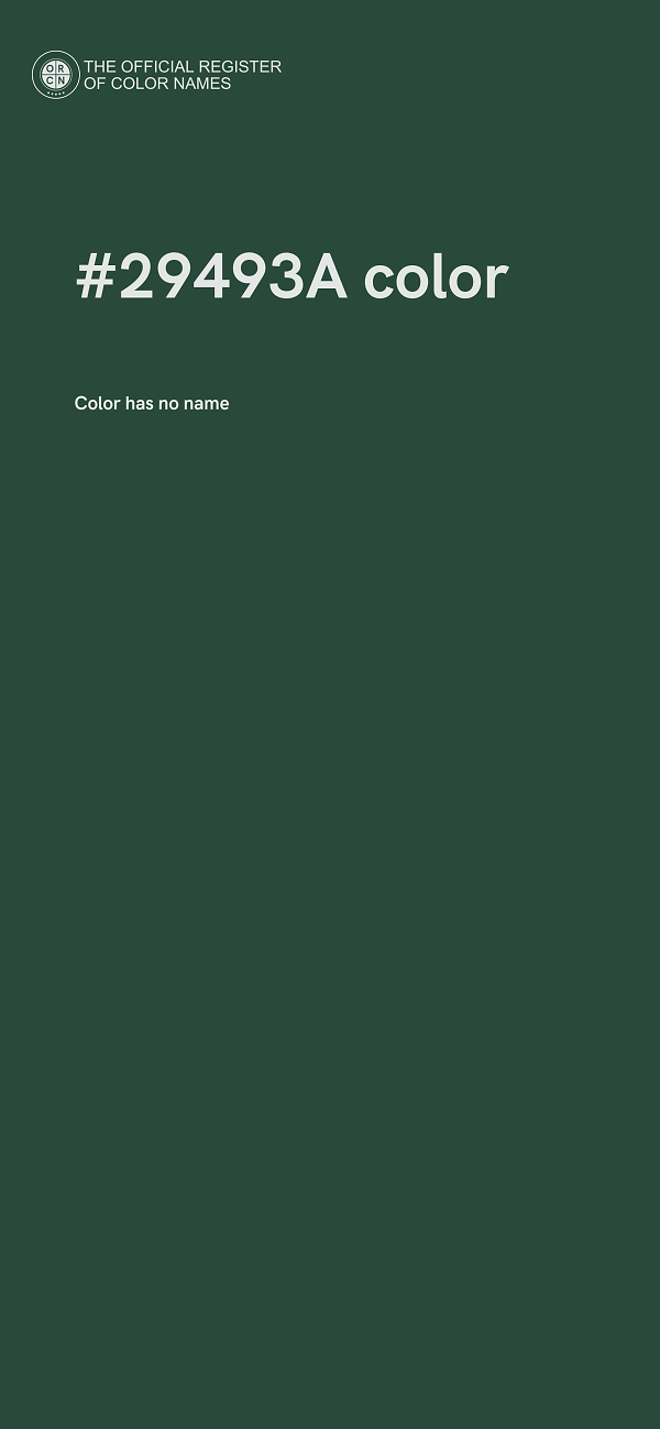 #29493A color image
