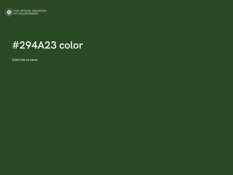 #294A23 color image