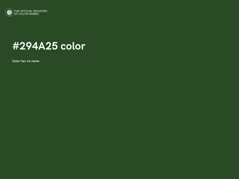 #294A25 color image
