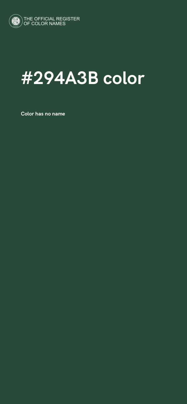 #294A3B color image